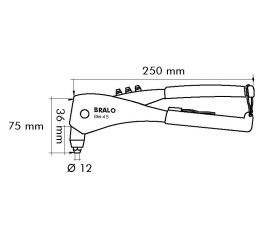 REMACHADORA MANUAL BRALO  BM-45